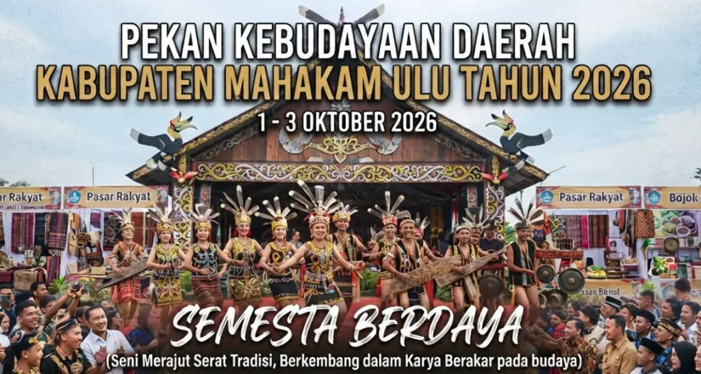 Pekan Kebudayaan Mahakam Ulu 2026 Digelar Oktober, Libatkan Pelajar dan UMKM Lokal